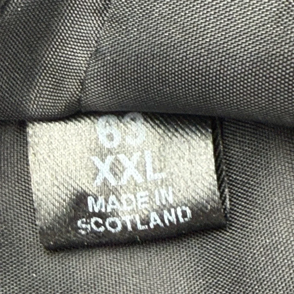 Loch Ness Collection Mens Grey Plaid Flat Cap XXL 7 3/4 Scotland Wool Blend